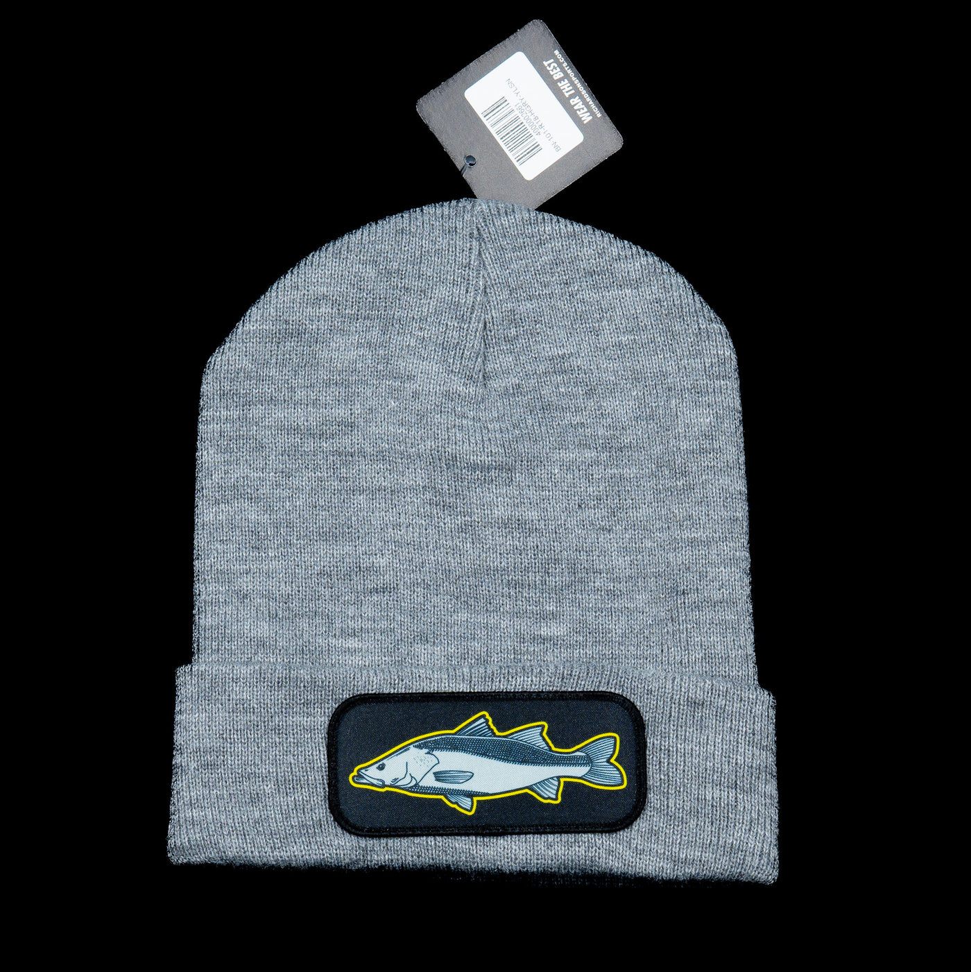 Beanie - Heather Grey - Yellow Snook