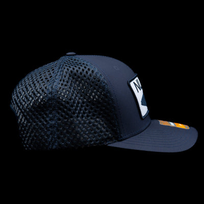 5 Panel - Navy - Navy/White Striper