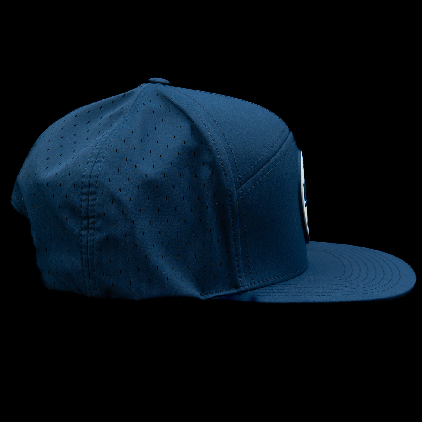 7 Panel - Navy- Navy/White Snook Stamp