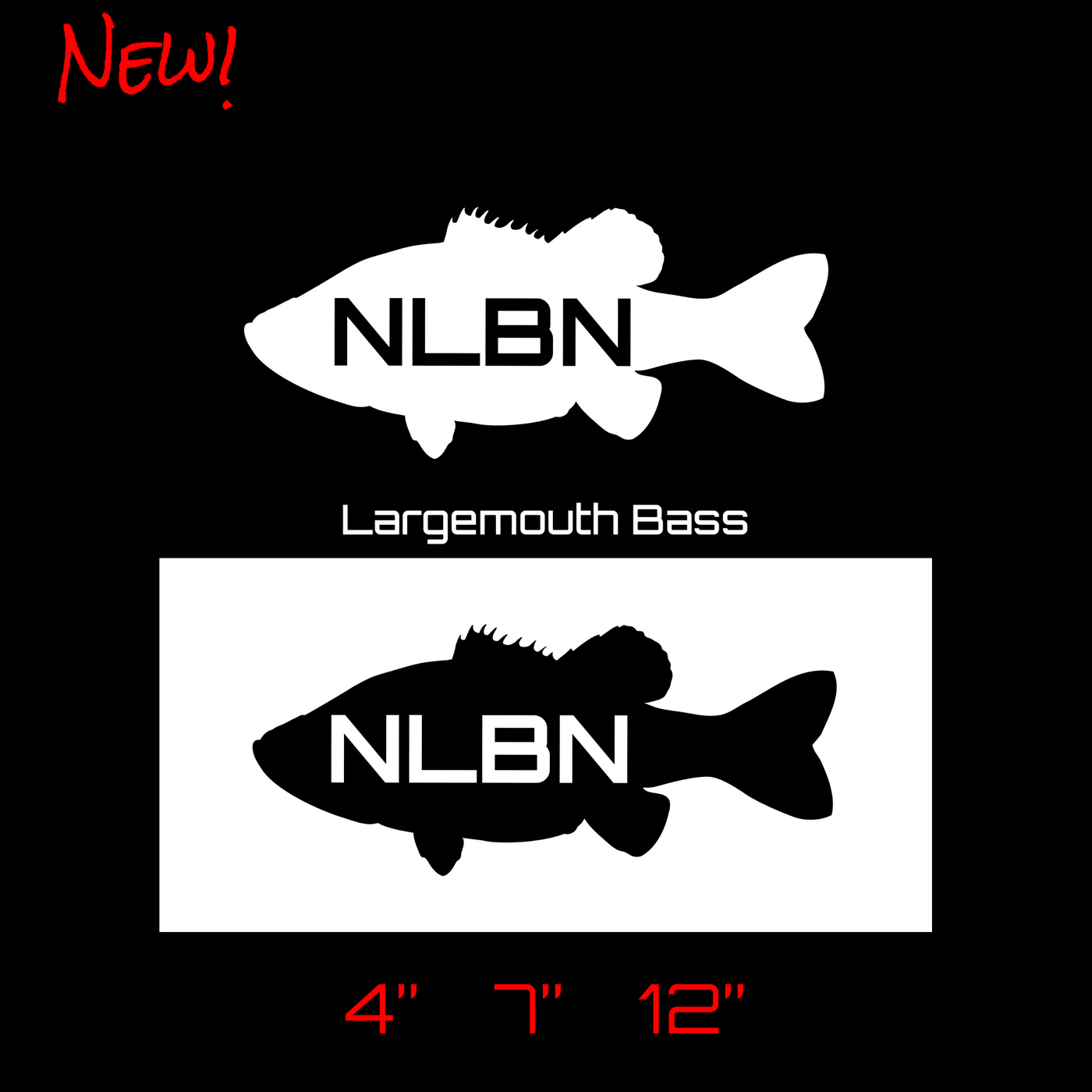 NLBN Largemouth Bass Decals