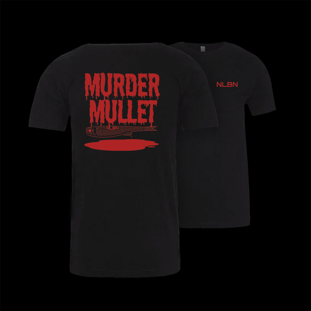 Cotton Short Sleeve - Black - Murder Mullet Drip