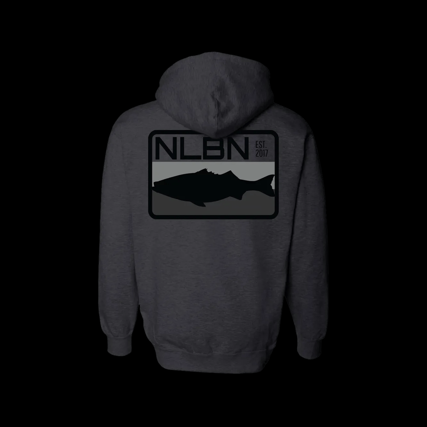 Hoodies - Charcoal Heather - Tri-Color Striper