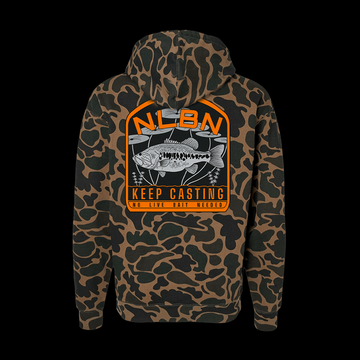 Hoodies - Duck Camo - Keep Casting Bass