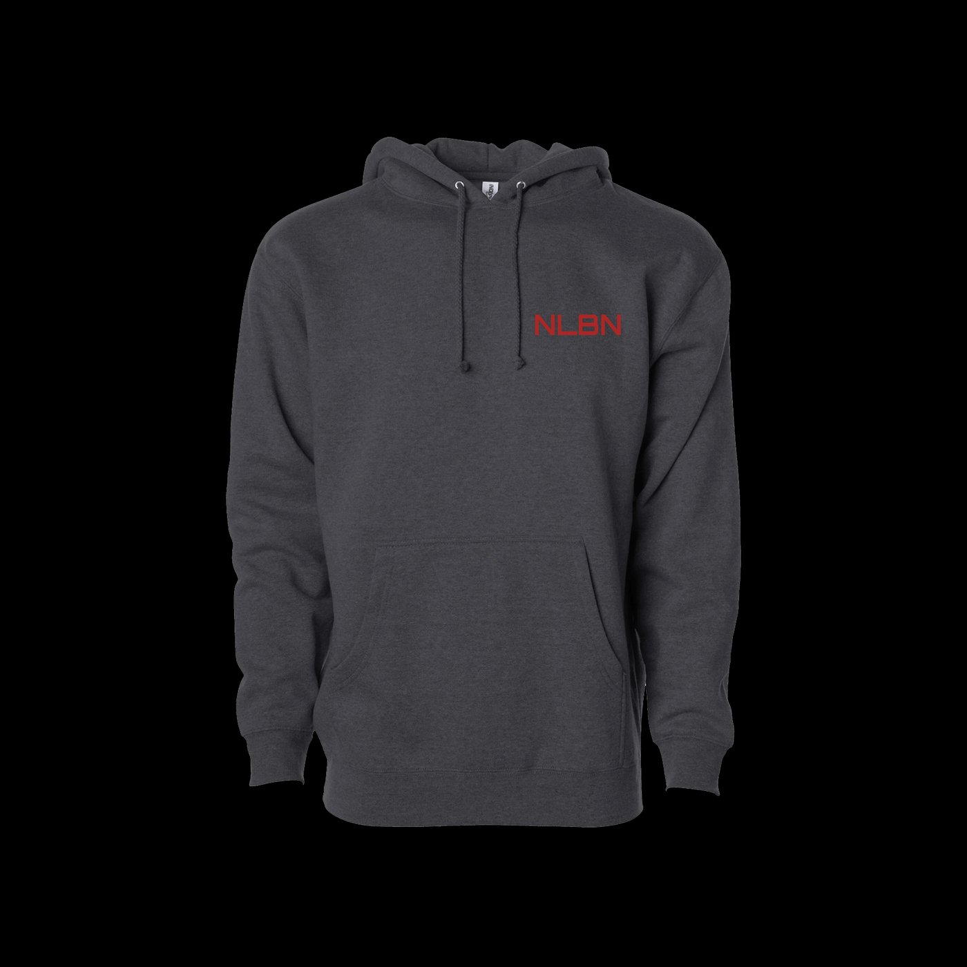 Hoodies - Charcoal Heather - Snook Wave Red