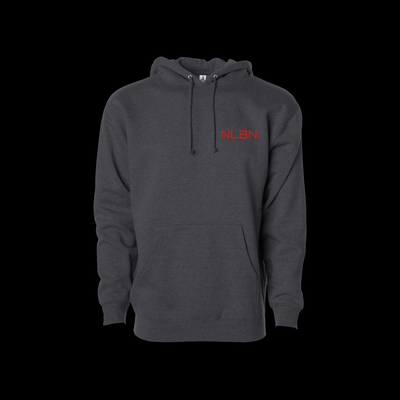 Hoodies - Charcoal Heather - Snook Wave Red